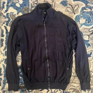 Paul & Shark Quiet Luxury Mint Cardigan Wool Navy Pockets Full-Zip Retail $1200